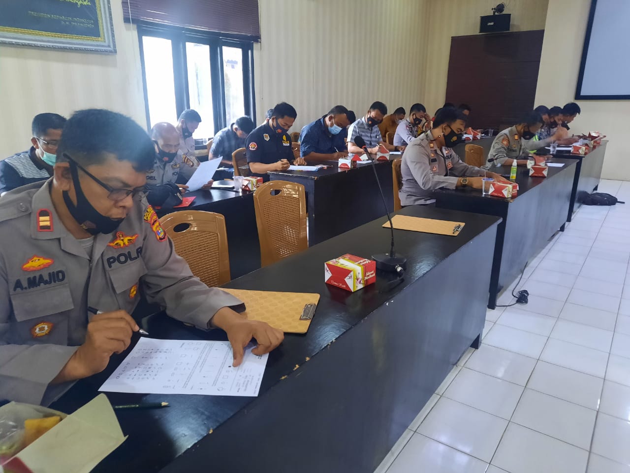 Personil Polres Lampung Utara Jalani Tes Psikologi