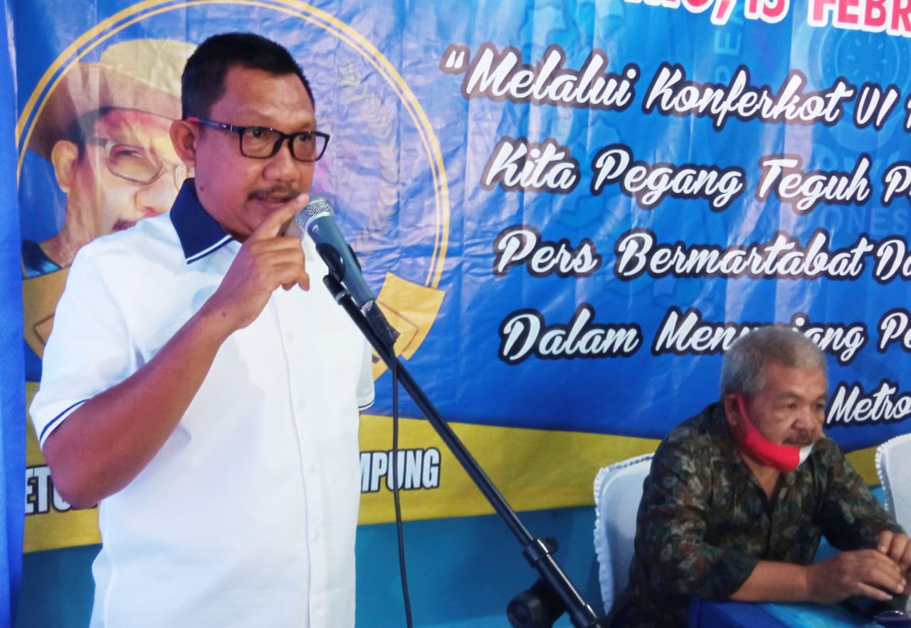 Ketua PWI Lampung Meminta Pengurus Kabupaten/kota Patuh Atas Instruksi Ketum