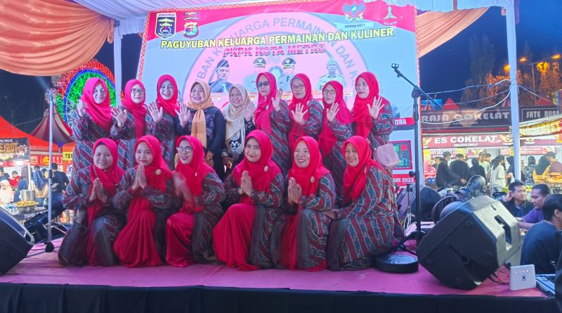 Gebyar festival kuliner kota Metro dimeriahkan oleh Lembaga Seni Qasidah Indonesia (LASQI)
