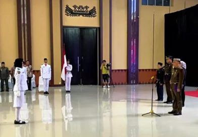 Walikota Metro H Bambang Kukuhkan 31 Anggota Paskibraka Digedung Sessat Agung Bumi Sai Wawai