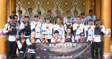 Wali Kota Metro Lepas 15 Atlet Airsoftgun Komunitas KDRT ke Kejurnas INASOC II Jakarta